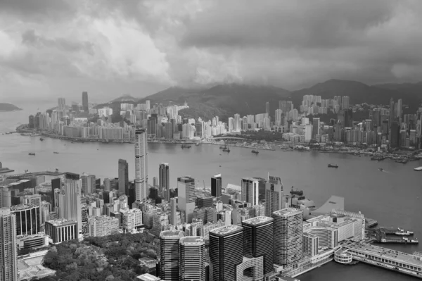 Luchtfoto van Hong kong — Stockfoto