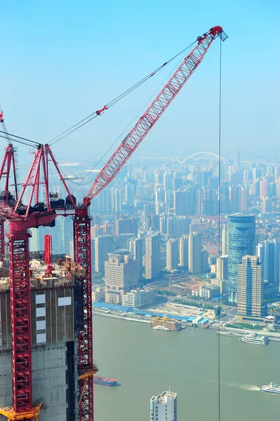 Shanghai in der Entwicklung — Stockfoto