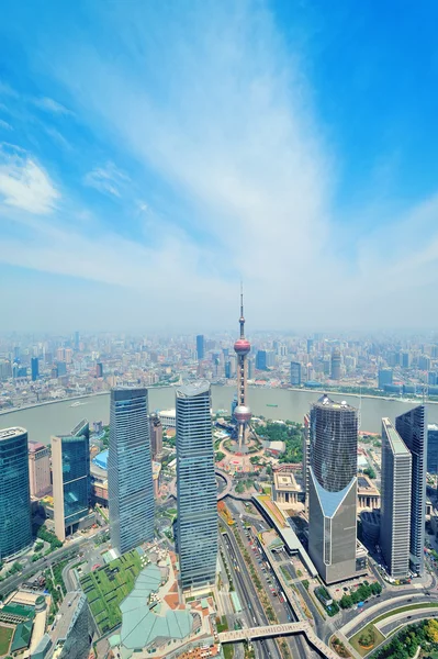 Shanghai aerial — Stock Photo, Image