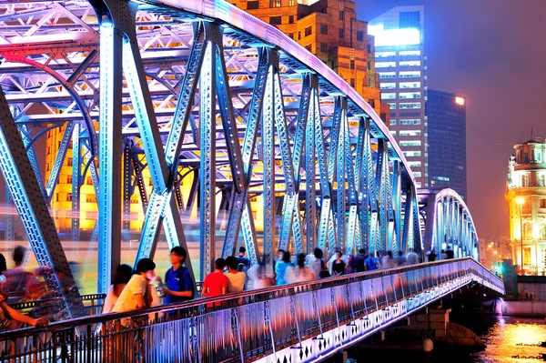 Shanghai Waibaidu bridge — Stock Photo, Image