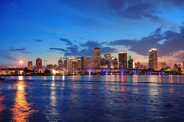 Miami night scene — Stock Photo, Image