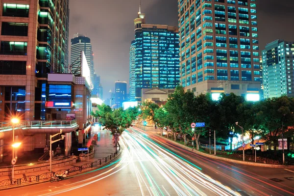 Shanghai vista strada — Foto Stock