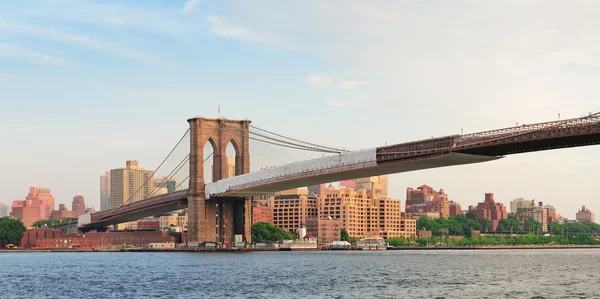 Бруклінський міст Панорама — стокове фото