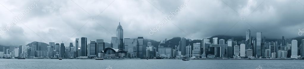 Hong Kong in black and white