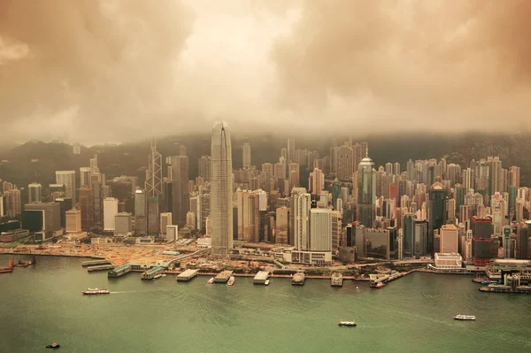 Hong Kong vista aerea — Foto Stock
