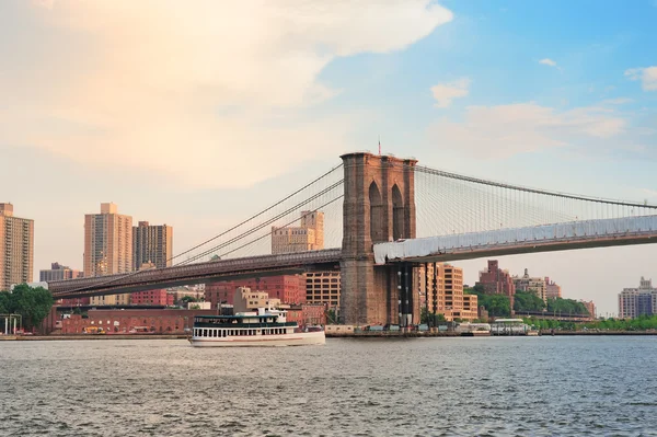 Nova Iorque Manhattan Brooklyn Bridge — Fotografia de Stock