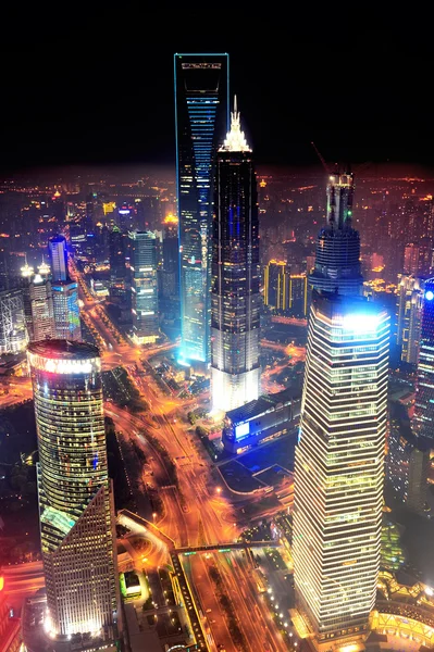 Shanghai la nuit — Photo