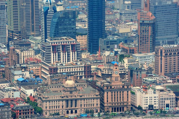 Shanghai-Luftaufnahme — Stockfoto