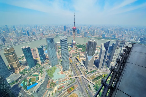 Shanghai aerial — Stock Photo, Image