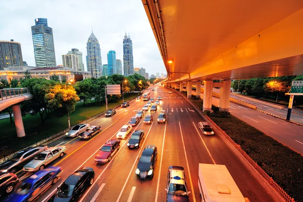 Shanghai vista strada — Foto Stock