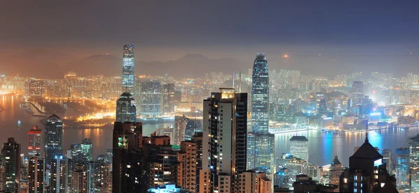 Hong Kong por la noche —  Fotos de Stock