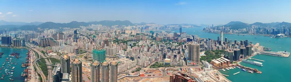 Vista aérea de Hong Kong — Fotografia de Stock