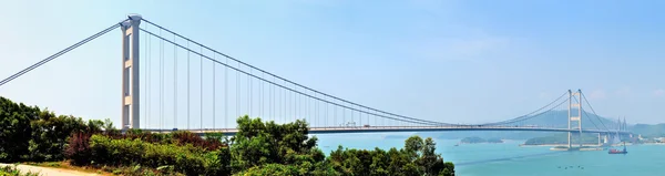 Tsing Ma Bridge in Hong Kong — Stock Photo, Image