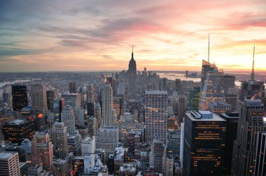 New York'ta gün batımı