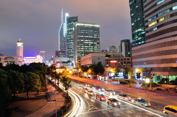 Shanghai straatmening — Stockfoto