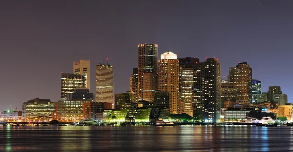 Stedelijke stad nacht panorama — Stockfoto