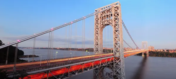 George Washington Bridge panorama — Stock Photo, Image