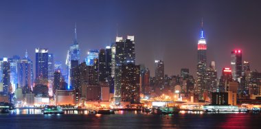 New York'un manhattan midtown manzarası