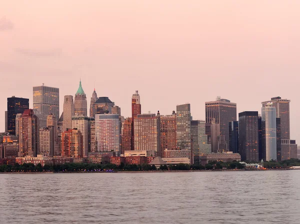 Ciudad de Nueva York Manhattan skyline centro — Foto de Stock