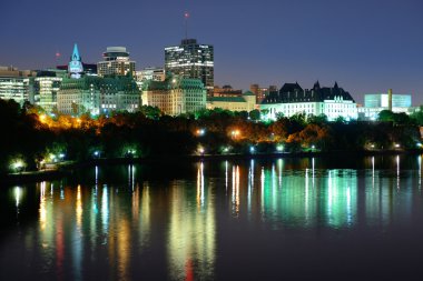 Ottawa at night clipart