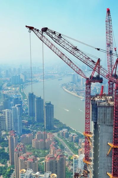 Shanghai i utvecklingen — Stockfoto