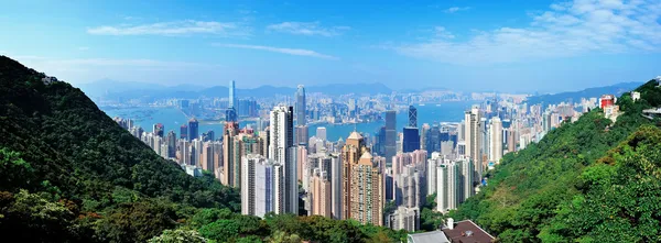 Hong Kong vista de la montaña — Foto de Stock