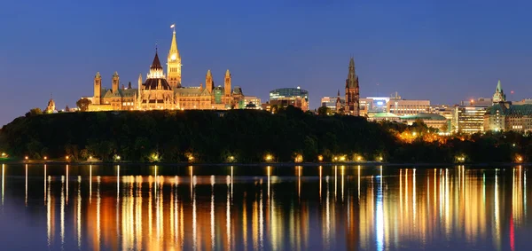 Ottawa på natten — Stockfoto