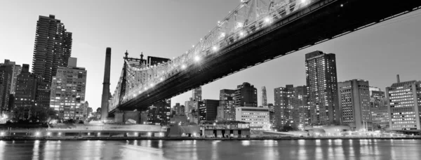New Yorks natt panorama — Stockfoto
