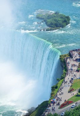 Horseshoe falls havadan görünümü