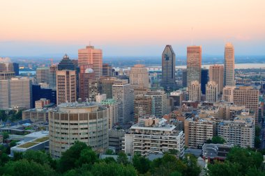 Montreal city skyline clipart