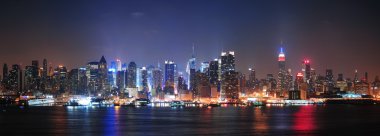 New York City Manhattan midtown skyline clipart