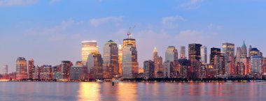 New York Şehri Manhattan şehir merkezi silueti