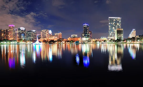Orlando panorama notturno — Foto Stock