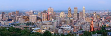 alacakaranlıkta panorama, Montreal