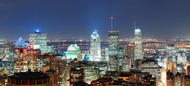 alacakaranlıkta panorama, Montreal