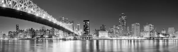 New york city noční panorama — Stock fotografie