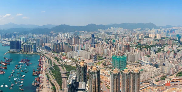 Hong Kong vedere aeriană — Fotografie, imagine de stoc