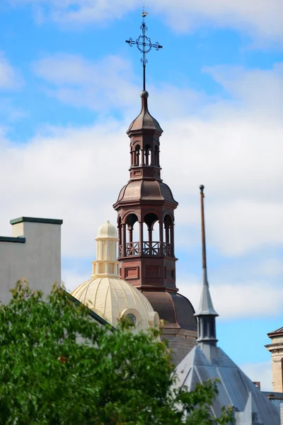 Gamle bygninger i Quebec City - Stock-foto