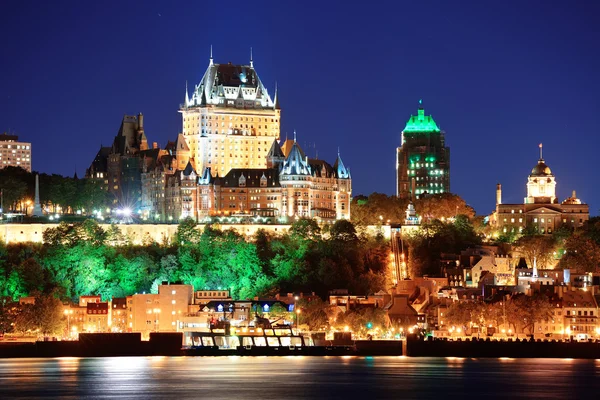 Ciudad de Quebec por la noche — Foto de Stock