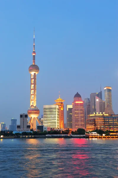 Shanghai bei Nacht — Stockfoto