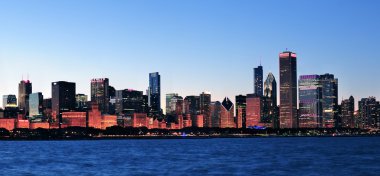 Chicago night panorama