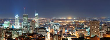 alacakaranlıkta panorama, Montreal