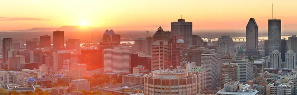 Montreal sunrise panorama — Stock Photo, Image