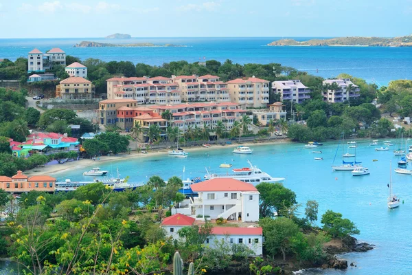 St john baai panorama — Stockfoto