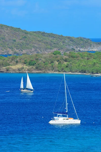 Лодка Virgin Islands — стоковое фото