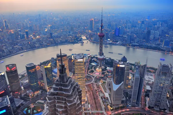 Shanghai sunset — Stock Photo, Image