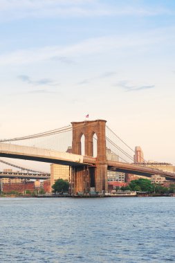 New York'un manhattan brooklyn Köprüsü