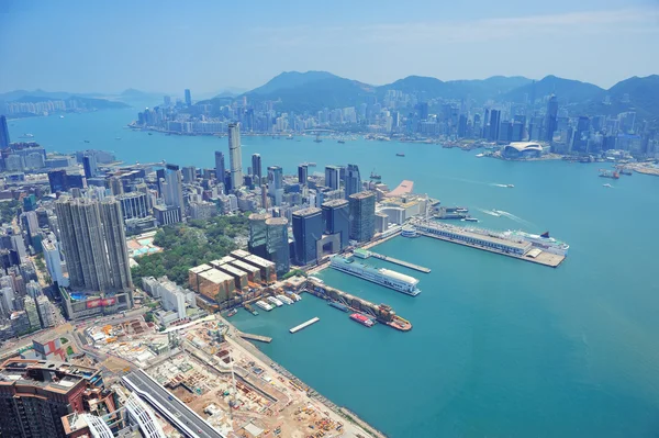 Vista aérea de Hong Kong — Fotografia de Stock