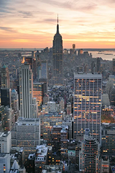 Coucher de soleil à New York — Photo