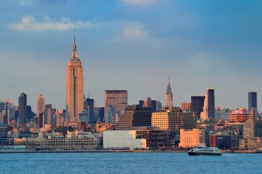 Şehir merkezindeki manhattan